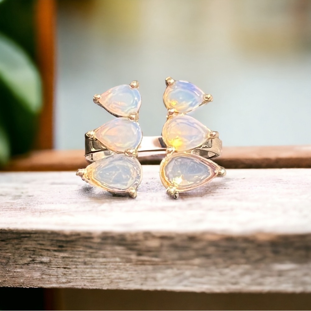 LAST ONE: Opalite Sterling Silver Ring - Picture 3 of 4